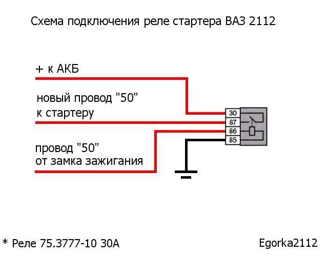 Проверка состояния реле стартера на ВАЗ 2112
