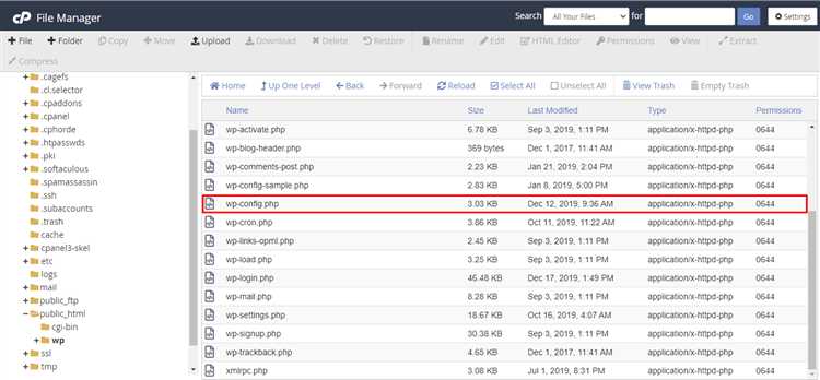 Как правильно настроить файл config.php