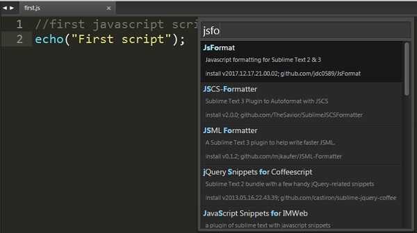 Установка Sublime Text 3 на компьютер