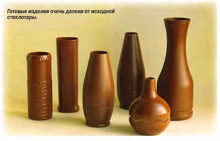 Методы декорирования края и поверхности вазы