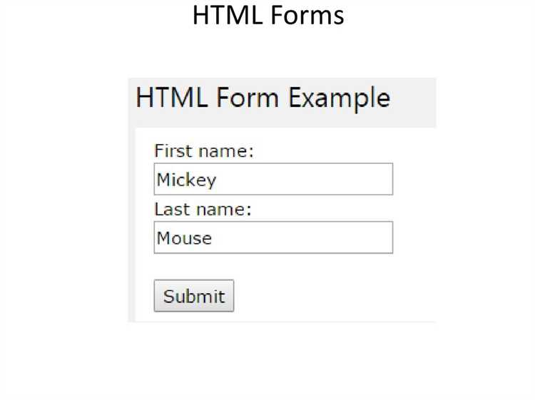 Создание HTML-формы для сбора данных