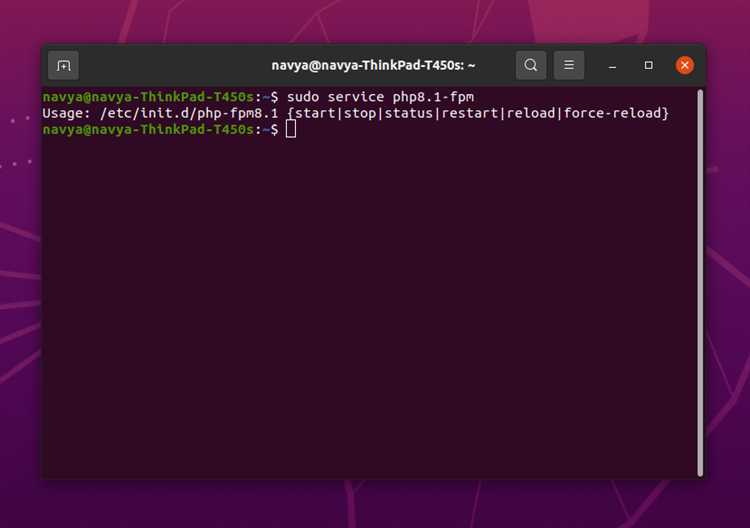 Как перезапустить php ubuntu