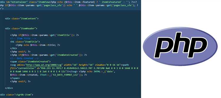 Как писать html код в php