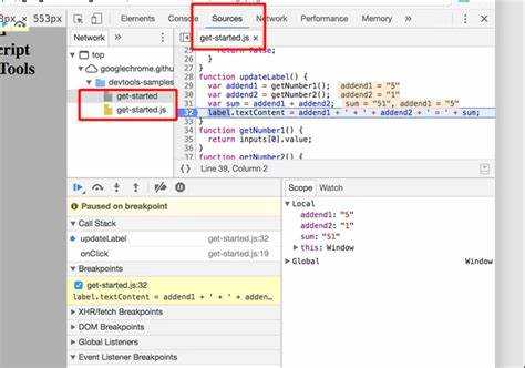 Как отследить выполнение JavaScript с помощью вкладки «Sources»