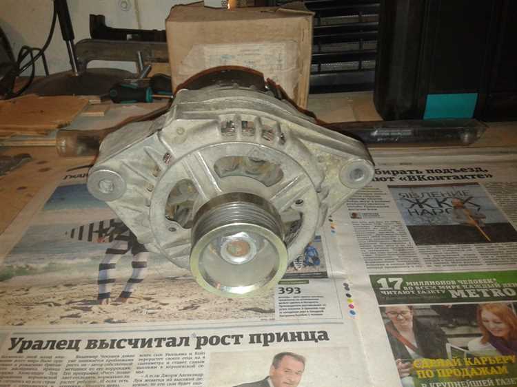 Установка нового генератора на место старого