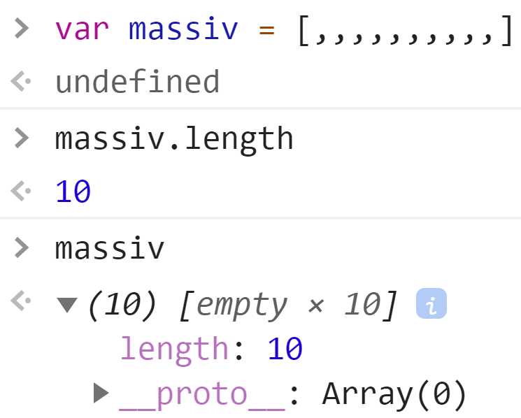 Как проверить длину массива с помощью свойства length