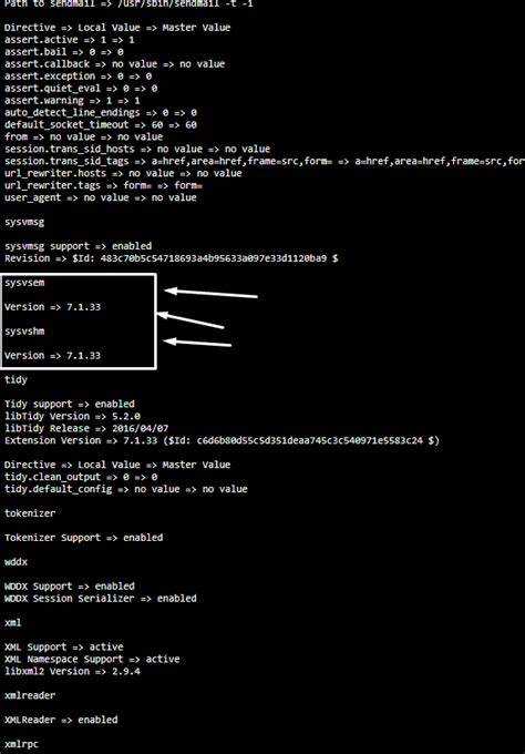 Проверка наличия необходимых PHP расширений