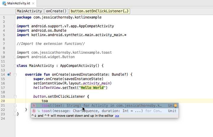 Как создать extension метод для класса в Kotlin?