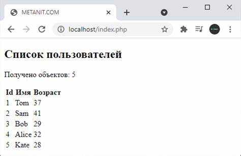 Выполнение SELECT-запроса и получение результата в виде массива