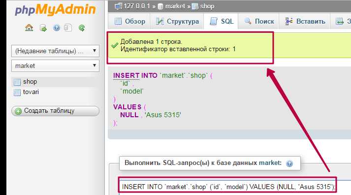 Обработка результатов запроса с помощью mysqli_fetch_assoc()