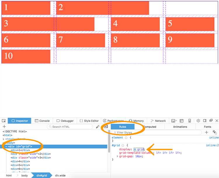 Изменение свойств CSS Grid с помощью JavaScript