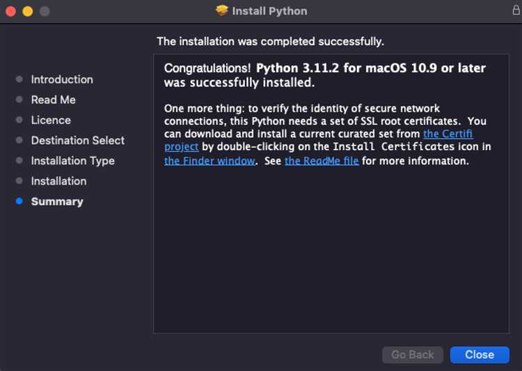 Шаги по скачиванию установочного файла Python