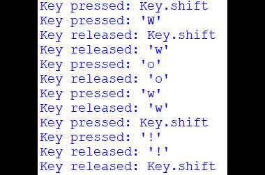 Как записать все нажатия клавиш в файл с помощью Python