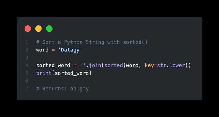Сортировка списка с использованием ключа sort() и lambda-функции
