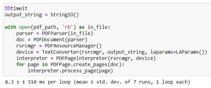 Обработка сложных PDF файлов с помощью PDFMiner