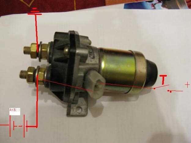Как подключить массу на камаз через кнопку схема