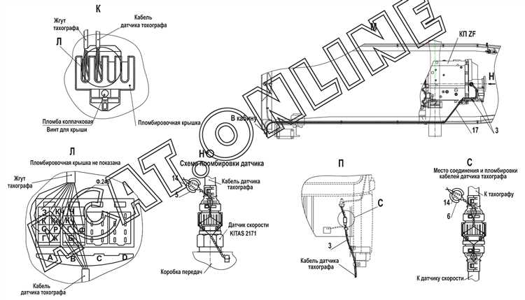 Подключение тахографа к бортовой сети КамАЗ