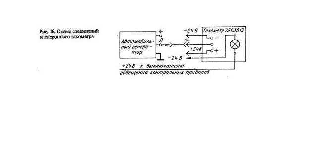 Как подключить тахограф на камаз схема