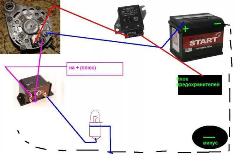 Схема подключения генератора ВАЗ к штатной проводке ЛУАЗ