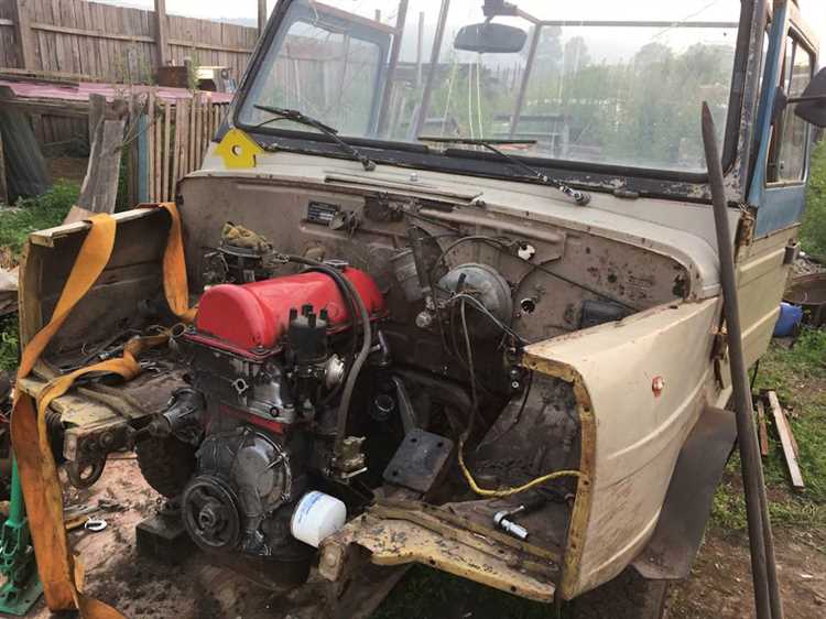 Как адаптировать крепления двигателя ВАЗ под ЛУАЗ