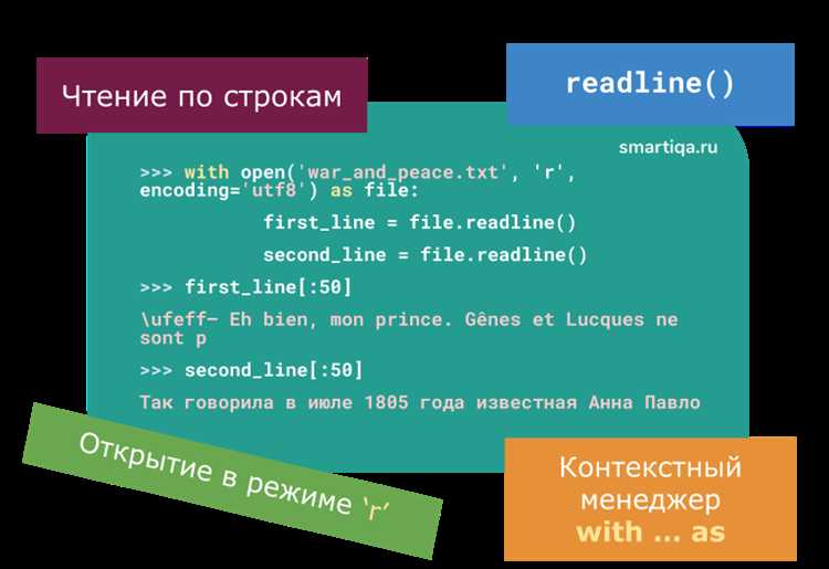 Открытие файла с использованием конструкции with