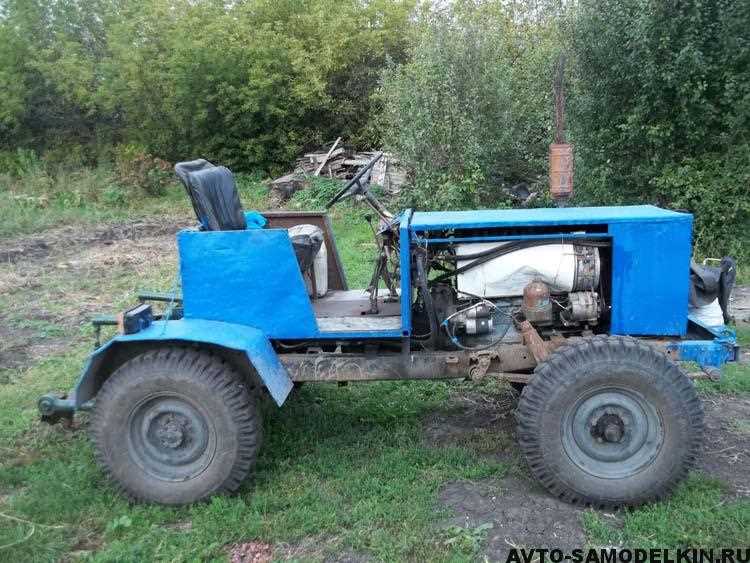 Подготовка шасси автомобиля ЗАЗ для установки гусениц