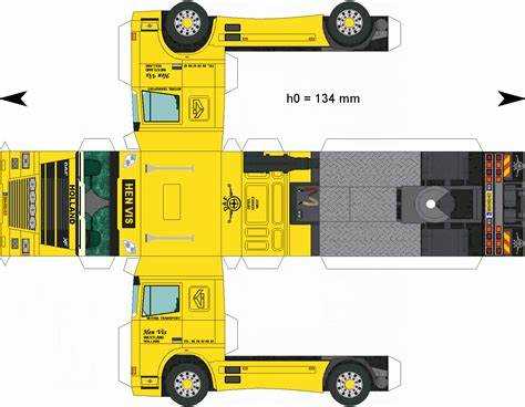 Как сделать камаз из бумаги своими руками