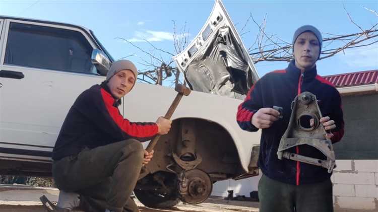 Установка нового рычага и сборка подвески