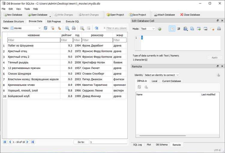 Выбор типа базы данных для проекта на Python