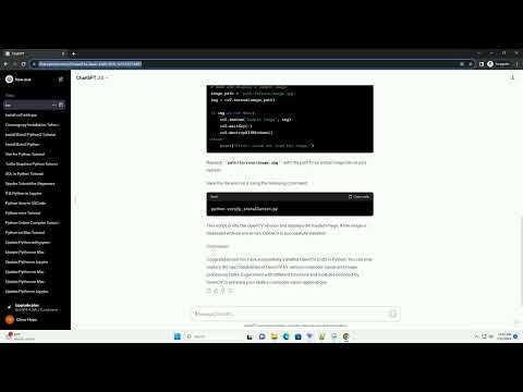 Как установить библиотеку cv2 в python