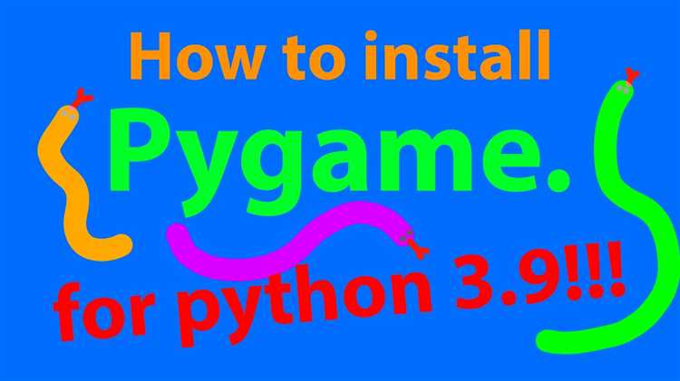 Как установить библиотеку pygame на python 3