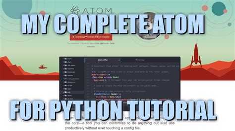 Как установить python на atom