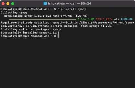 Как установить sympy на python