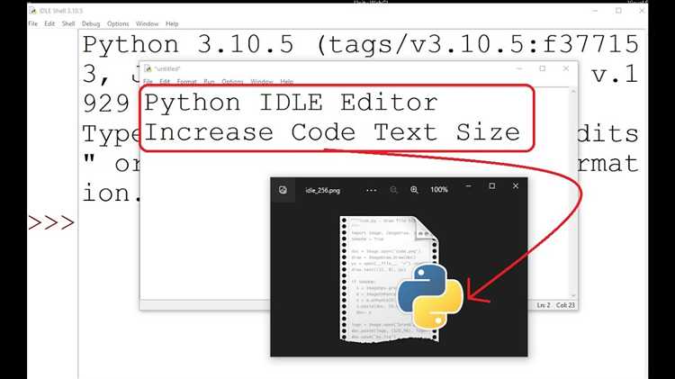 Как увеличить шрифт в idle python