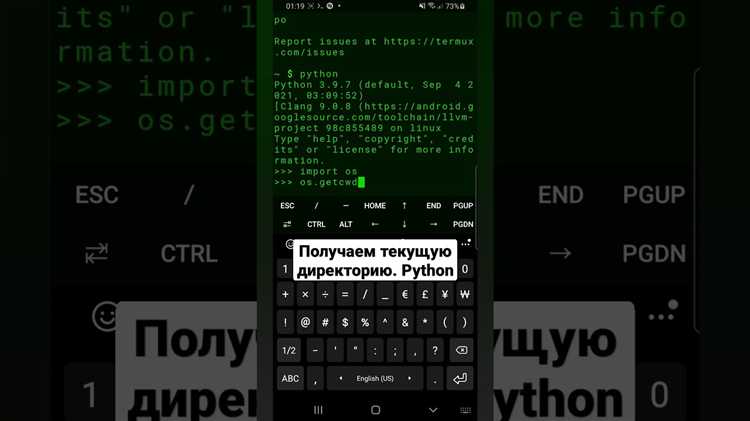 Как изменить текущую директорию с помощью os.chdir()