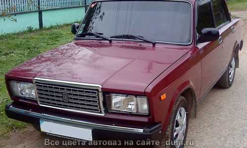 Как узнать цвет на ваз 2107 Как узнать цвет на ваз 2107
