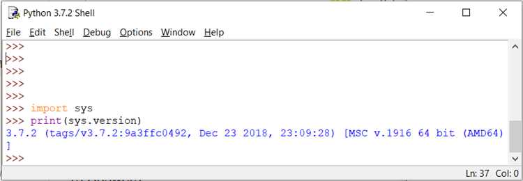 Как проверить версию Python в Windows PowerShell
