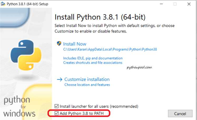 Как добавить Python в PATH для Windows?
