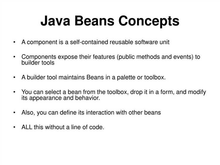 Как Java Bean взаимодействует с другими компонентами Java-приложений