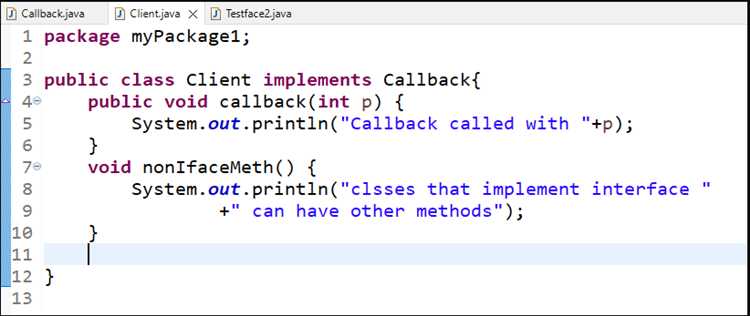 Что такое callback java