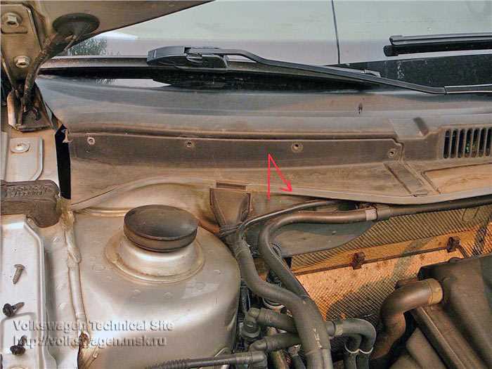 Где искать фильтр в праворульных версиях Volkswagen Bora