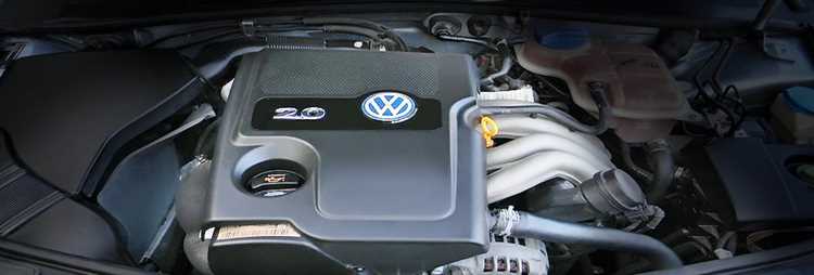 Расположение номера двигателя на кузове Volkswagen Passat