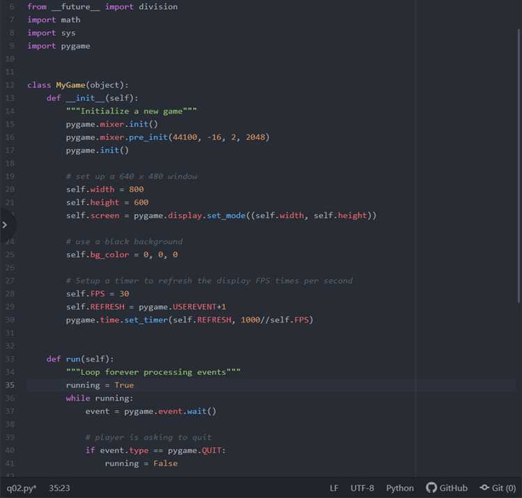 Подключение pygame в виртуальной среде