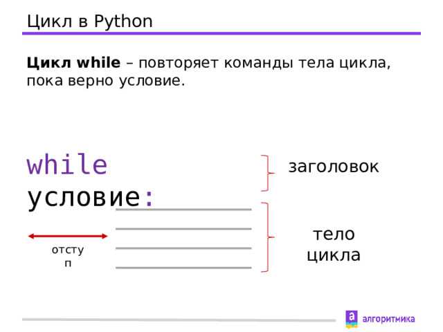 Как использовать while в python
