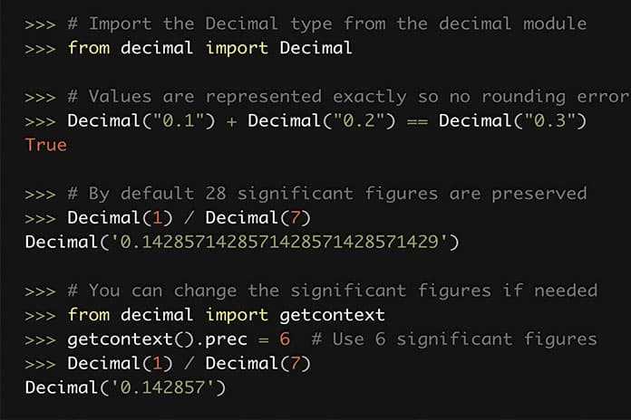 Как написать число с плавающей точкой python