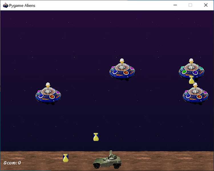 Создание графики и анимаций для игры с использованием Pygame