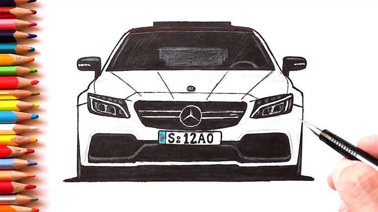 Как нарисовать mercedes amg