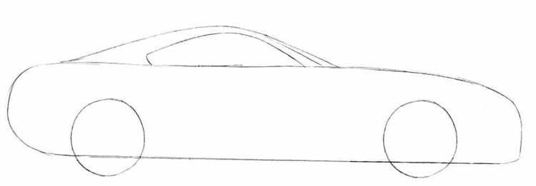 Как нарисовать toyota supra