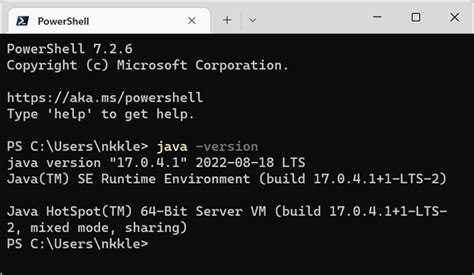 Проверка версии Java в настройках переменной окружения PATH