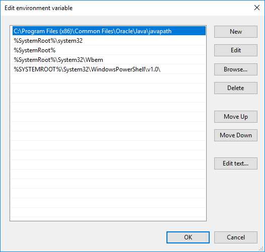 Как найти путь к установленной Java на Windows